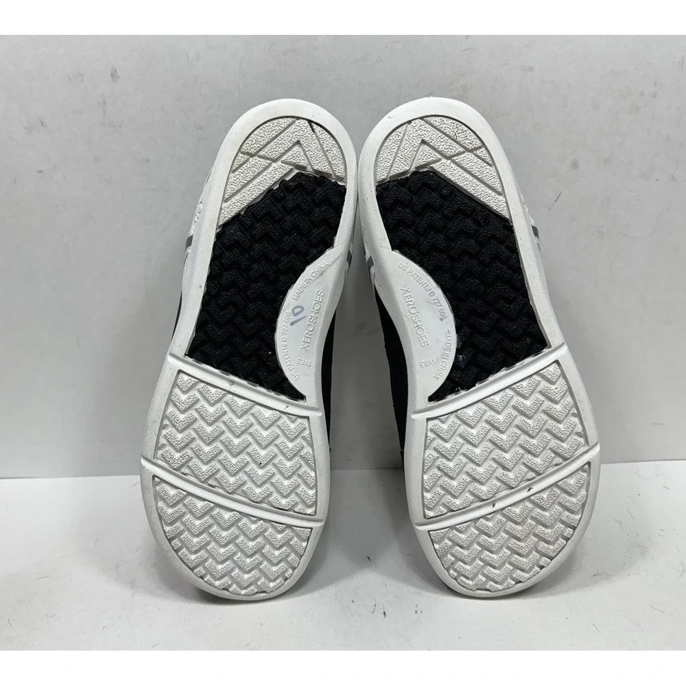Xero Shoes Prio Women's Sneakers Size 8.5 Black White Zero Drop Minimalist Shoes